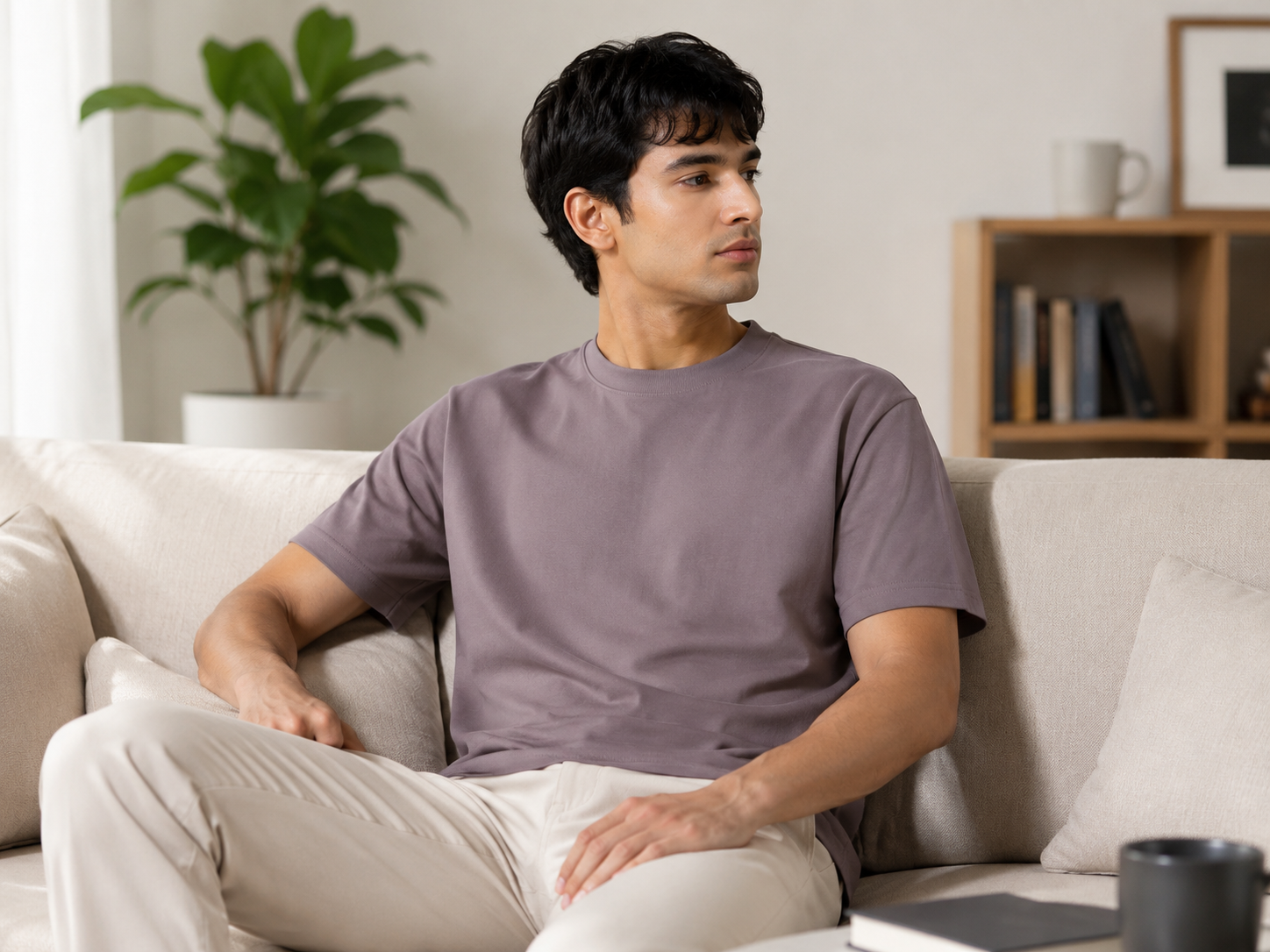 T SHIRT ROUND NECK PLAIN