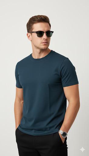 Classic plain Crew Neck T-Shirt