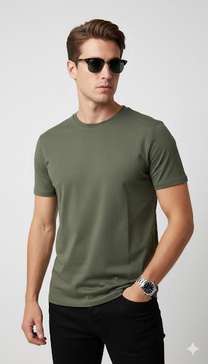 Classic plain Crew Neck T-Shirt