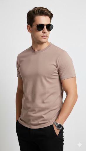 Classic plain Crew Neck T-Shirt